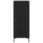 vidaXL Aparador de madera contrachapada negro 34,5x34x180 cm vidaXL Aparador de madera contrachapada negro 34,5x34x180 cm