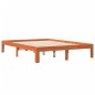 vidaXL Estructura de cama madera maciza pino marrón cera 120x190 cm vidaXL Estructura de cama madera maciza pino marrón cera 120x190 cm