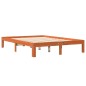 vidaXL Estructura de cama madera maciza pino marrón cera 120x190 cm vidaXL Estructura de cama madera maciza pino marrón cera 120x190 cm