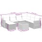 vidaXL Set de sofás de jardín 8 piezas y cojines ratán sintético negro vidaXL Set de sofás de jardín 8 piezas y cojines ratán sintético negro