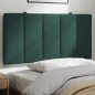 vidaXL Cabecero de cama acolchado terciopelo verde oscuro 100 cm vidaXL Cabecero de cama acolchado terciopelo verde oscuro 100 cm