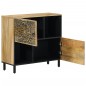 vidaXL Armario auxiliar madera maciza de mango 80x33x75 cm vidaXL Armario auxiliar madera maciza de mango 80x33x75 cm