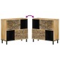 vidaXL Armario auxiliar madera maciza de mango 80x33x75 cm vidaXL Armario auxiliar madera maciza de mango 80x33x75 cm