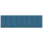 vidaXL Cabecero de cama acolchado terciopelo azul 160 cm