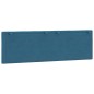 vidaXL Cabecero de cama acolchado terciopelo azul 160 cm