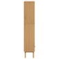 vidaXL Estantería de 4 niveles OLDEN madera maciza pino marrón y gris vidaXL Estantería de 4 niveles OLDEN madera maciza pino marrón y gris