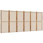 vidaXL Biombo divisor de 6 paneles gris taupe 420x180 cm vidaXL Biombo divisor de 6 paneles gris taupe 420x180 cm