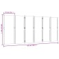 vidaXL Biombo divisor de 6 paneles gris taupe 420x180 cm vidaXL Biombo divisor de 6 paneles gris taupe 420x180 cm