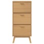 vidaXL Zapatero OLDEN madera maciza de pino marrón 55x35x120 cm vidaXL Zapatero OLDEN madera maciza de pino marrón 55x35x120 cm