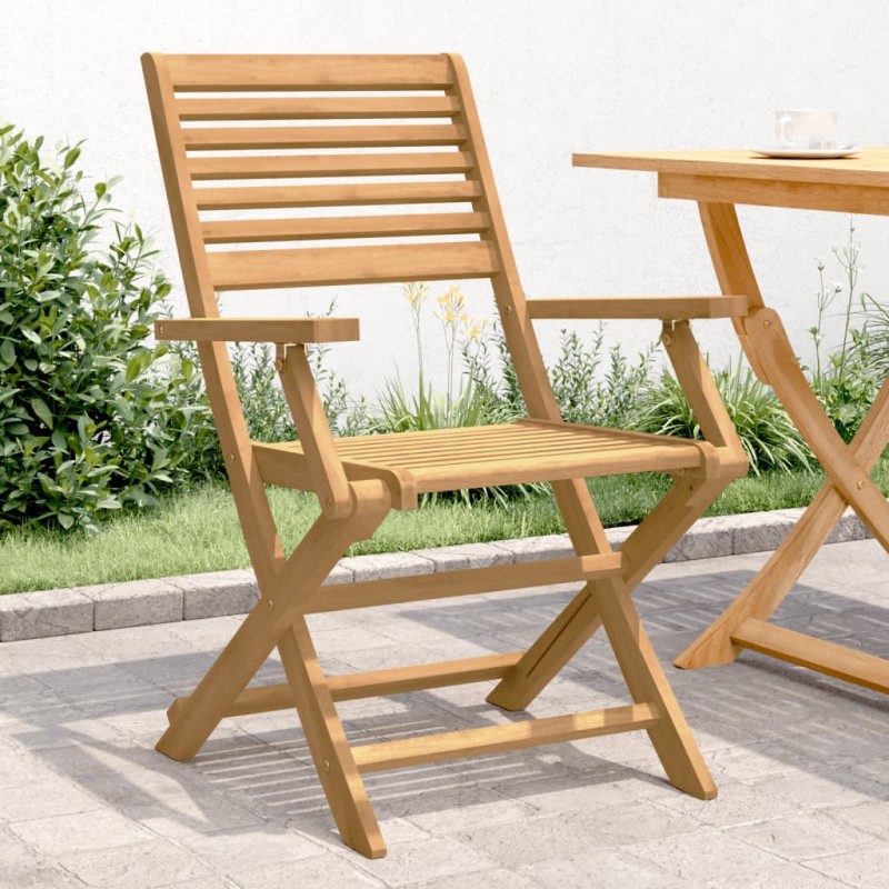 vidaXL Sillas de jardín plegables 4 uds madera acacia 54,5x61,5x86,5cm vidaXL Sillas de jardín plegables 4 uds madera acacia 54,5x61,5x86,5cm