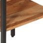 vidaXL Mesa auxiliar de madera maciza acacia y hierro 35x35x45 cm vidaXL Mesa auxiliar de madera maciza acacia y hierro 35x35x45 cm