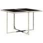 vidaXL Set comedor de jardín 9 pzas cojines ratán sintético gris claro