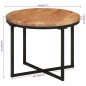 vidaXL Mesa de centro de madera maciza de acacia y hierro 45x45x35 cm vidaXL Mesa de centro de madera maciza de acacia y hierro 45x45x35 cm