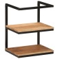 vidaXL Estante de pared madera maciza de acacia y hierro 40x30x50 cm vidaXL Estante de pared madera maciza de acacia y hierro 40x30x50 cm