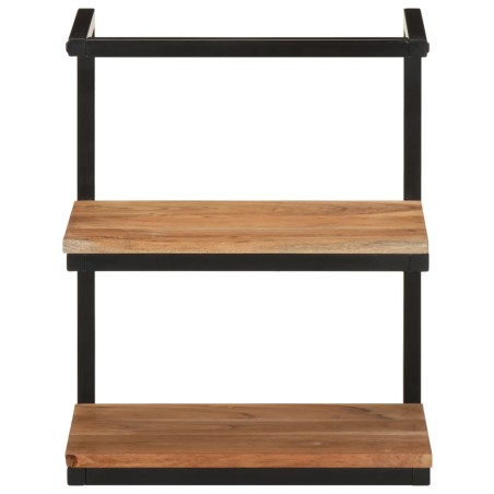 vidaXL Estante de pared madera maciza de acacia y hierro 40x30x50 cm