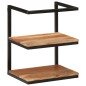 vidaXL Estante de pared madera maciza de acacia y hierro 40x30x50 cm vidaXL Estante de pared madera maciza de acacia y hierro 40x30x50 cm