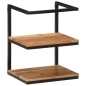 vidaXL Estante de pared madera maciza de acacia y hierro 40x30x50 cm vidaXL Estante de pared madera maciza de acacia y hierro 40x30x50 cm