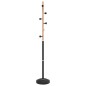 vidaXL Perchero de hierro con recubrimiento en polvo negro 177 cm vidaXL Perchero de hierro con recubrimiento en polvo negro 177 cm