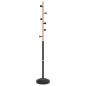 vidaXL Perchero de hierro con recubrimiento en polvo negro 177 cm vidaXL Perchero de hierro con recubrimiento en polvo negro 177 cm