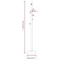 vidaXL Perchero de hierro con recubrimiento en polvo negro 177 cm vidaXL Perchero de hierro con recubrimiento en polvo negro 177 cm