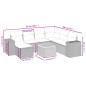 vidaXL Set de sofás de jardín 8 pzas y cojines ratán sintético gris vidaXL Set de sofás de jardín 8 pzas y cojines ratán sintético gris