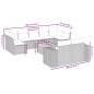 vidaXL Set de sofás de jardín 10 pzas cojines ratán sintético negro vidaXL Set de sofás de jardín 10 pzas cojines ratán sintético negro