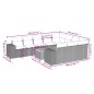 vidaXL Set de sofás de jardín 11 pzas y cojines ratán sintético negro vidaXL Set de sofás de jardín 11 pzas y cojines ratán sintético negro