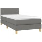 vidaXL Cama box spring con colchón y LED tela gris oscuro 100x200 cm vidaXL Cama box spring con colchón y LED tela gris oscuro 100x200 cm