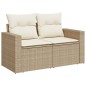 vidaXL Juego de sofás jardín con cojines beige 10 pzas ratán sintético vidaXL Juego de sofás jardín con cojines beige 10 pzas ratán sintético