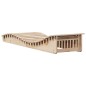 vidaXL Tumbonas de madera maciza de pino 2 unidades 205x60x31,5 cm vidaXL Tumbonas de madera maciza de pino 2 unidades 205x60x31,5 cm