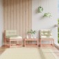 vidaXL Sofás de jardín con cojines 2 uds madera maciza abeto Douglas vidaXL Sofás de jardín con cojines 2 uds madera maciza abeto Douglas