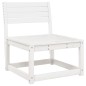 vidaXL Sofás de jardín con cojines 2 uds madera maciza de pino blanco vidaXL Sofás de jardín con cojines 2 uds madera maciza de pino blanco