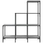 vidaXL Estantería madera ingeniería y metal gris Sonoma 92x30x102 cm vidaXL Estantería madera ingeniería y metal gris Sonoma 92x30x102 cm