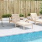 vidaXL Tumbona de madera maciza de pino 199,5x62x55 cm vidaXL Tumbona de madera maciza de pino 199,5x62x55 cm