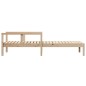 vidaXL Tumbona de madera maciza de pino 199,5x62x55 cm vidaXL Tumbona de madera maciza de pino 199,5x62x55 cm