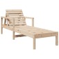 vidaXL Tumbona de madera maciza de pino 199,5x62x55 cm vidaXL Tumbona de madera maciza de pino 199,5x62x55 cm