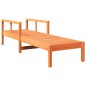 vidaXL Tumbona de madera maciza de pino marrón cera 199,5x62x55 cm vidaXL Tumbona de madera maciza de pino marrón cera 199,5x62x55 cm