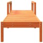 vidaXL Tumbona de madera maciza de pino marrón cera 199,5x62x55 cm vidaXL Tumbona de madera maciza de pino marrón cera 199,5x62x55 cm