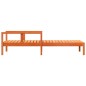vidaXL Tumbona de madera maciza de pino marrón cera 199,5x62x55 cm vidaXL Tumbona de madera maciza de pino marrón cera 199,5x62x55 cm