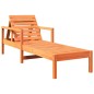 vidaXL Tumbona de madera maciza de pino marrón cera 199,5x62x55 cm vidaXL Tumbona de madera maciza de pino marrón cera 199,5x62x55 cm