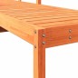 vidaXL Tumbona de madera maciza de pino marrón cera 199,5x62x55 cm vidaXL Tumbona de madera maciza de pino marrón cera 199,5x62x55 cm