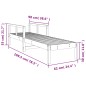 vidaXL Tumbona de madera maciza de pino marrón cera 199,5x62x55 cm vidaXL Tumbona de madera maciza de pino marrón cera 199,5x62x55 cm
