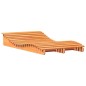 vidaXL Tumbona de madera maciza de pino marrón cera 205x110x31,5 cm vidaXL Tumbona de madera maciza de pino marrón cera 205x110x31,5 cm