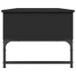 vidaXL Mesa de centro de madera ingeniería y metal negro 100x50x40 cm vidaXL Mesa de centro de madera ingeniería y metal negro 100x50x40 cm