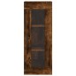 vidaXL Aparador de madera contrachapada roble ahumado 34,5x34x180 cm vidaXL Aparador de madera contrachapada roble ahumado 34,5x34x180 cm