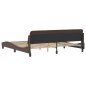 vidaXL Estructura de cama cabecero cuero sintético marrón 200x200 cm vidaXL Estructura de cama cabecero cuero sintético marrón 200x200 cm