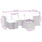 vidaXL Set de comedor de jardín 7 pzas y cojines ratán sintético negro vidaXL Set de comedor de jardín 7 pzas y cojines ratán sintético negro