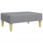vidaXL Reposapiés de tela gris claro 77x55x31 cm vidaXL Reposapiés de tela gris claro 77x55x31 cm