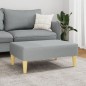 vidaXL Reposapiés de tela gris claro 77x55x31 cm vidaXL Reposapiés de tela gris claro 77x55x31 cm