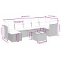 vidaXL Set de sofás de jardín 8 pzas y cojines ratán sintético gris